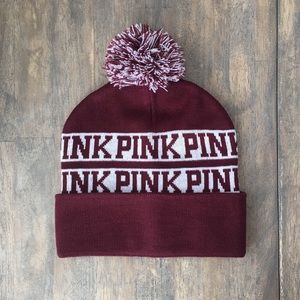 Maroon PINK Beanie